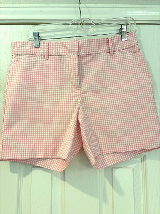 Talbots Pants - Talbots Pink Gingham Perfect Short with 5 inch inseam.